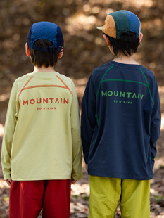 中大童户外长袖 速干抗菌原纱防晒50 T恤 T恤潮秋季 RS家男童长袖