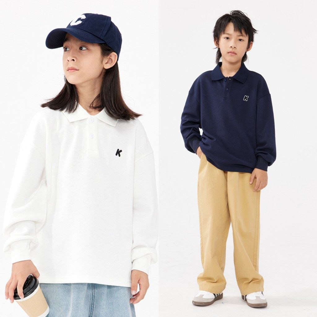 RS家男童长袖polo衫春秋装日系宽松洋气嘻哈街舞中大童儿童T恤,童装/婴儿装/亲子装,T恤,淘宝优惠券,粉丝福利购,淘宝优惠卷