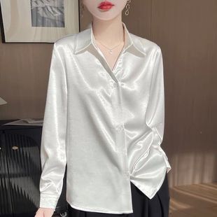 女宽松遮肚上衣 品牌折扣店专柜撤柜2025年春季 新款 时尚 洋气衬衫
