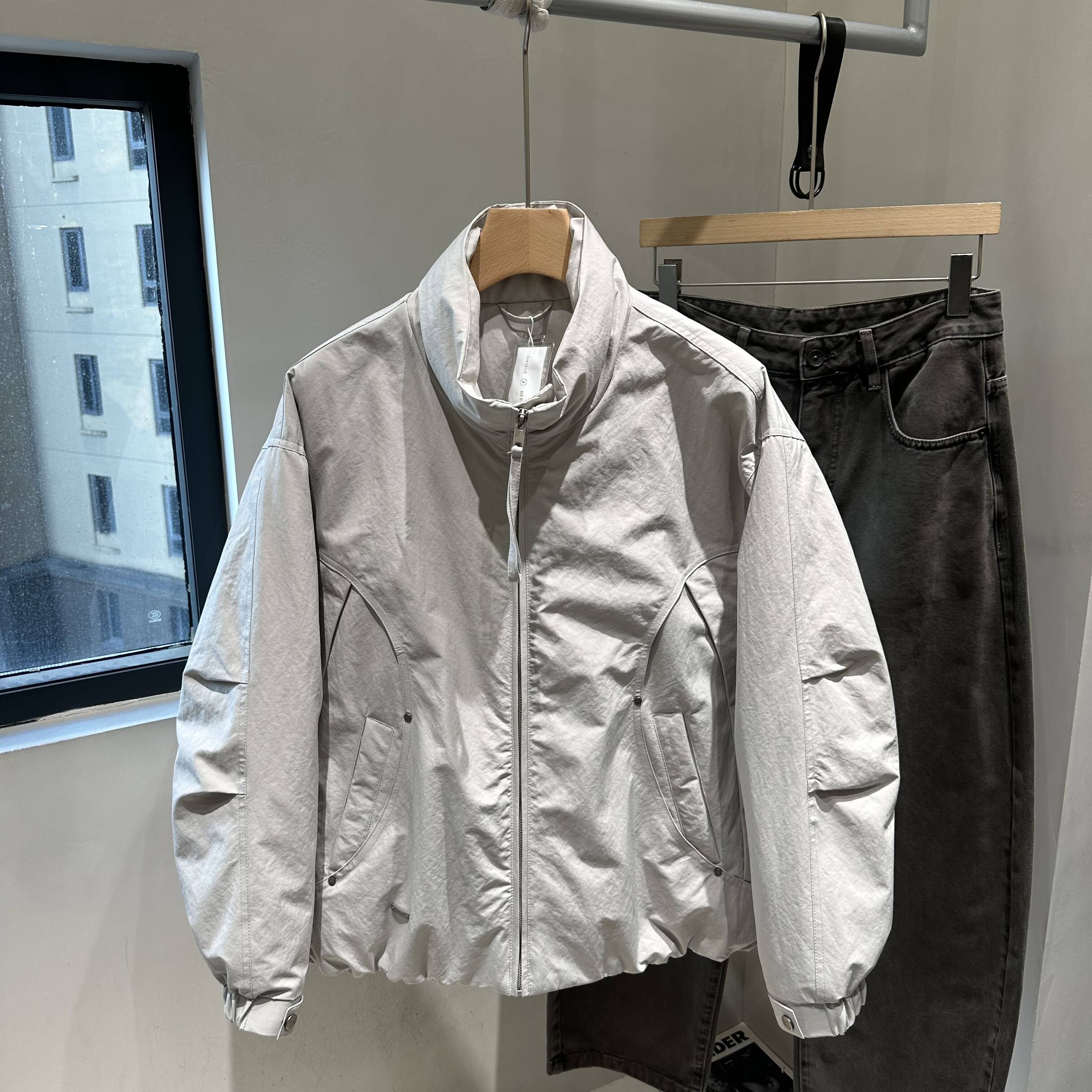 INTROVERT 韩版立领羽绒服男冬季90白鸭绒保暖面包服外套上衣潮牌