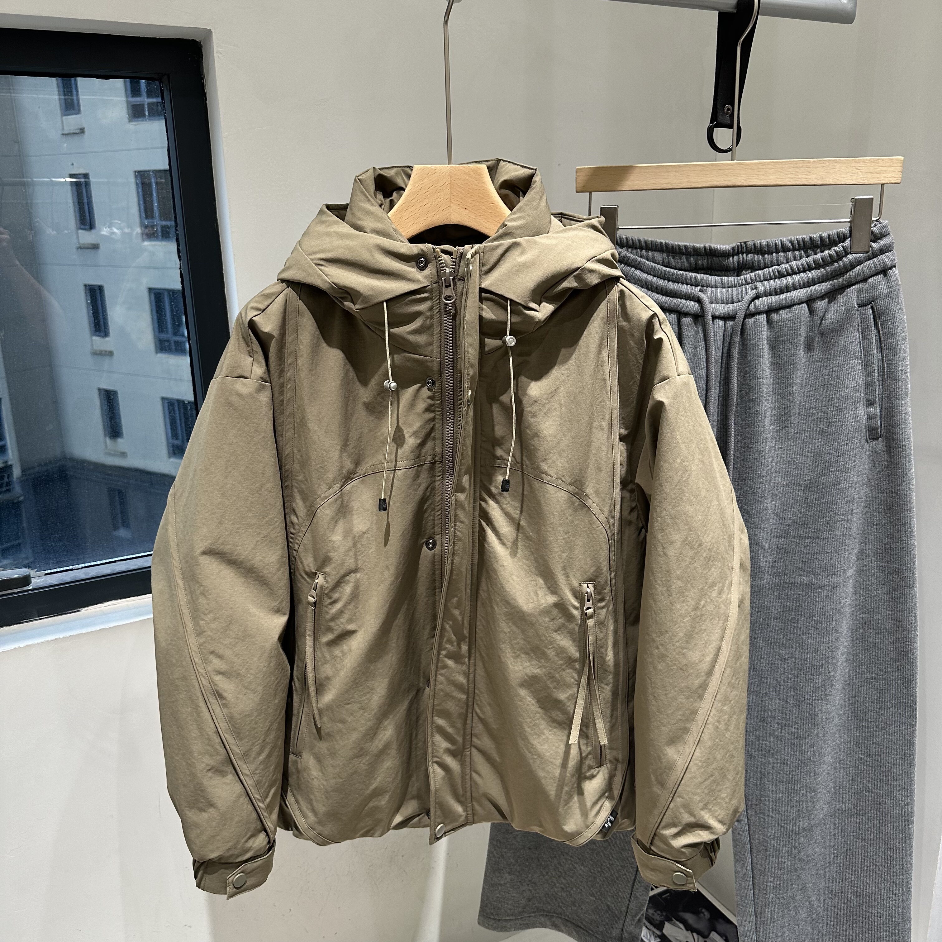 INTROVERT 美式复古工装羽绒服男90白鸭绒秋冬高级感加厚保暖外套