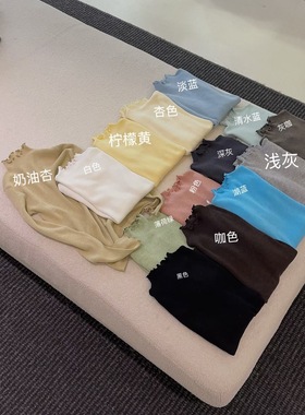 AMIDI 2025冬季新款韩系花边领羊毛打底衫