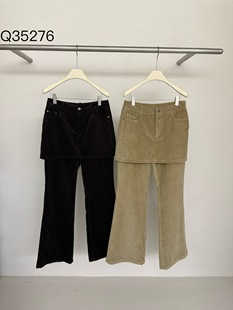 Verso 2025冬季新款灯芯绒裙帘灯芯绒裤