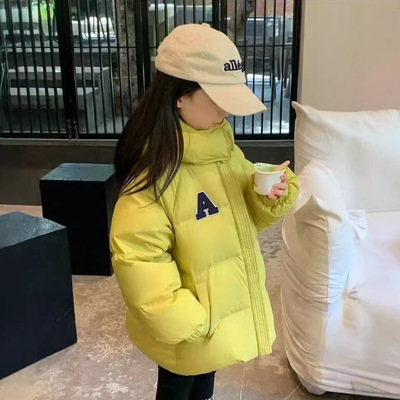正品牌儿童羽绒服2025秋冬季加厚宝宝面包服短款白鸭绒男童女童