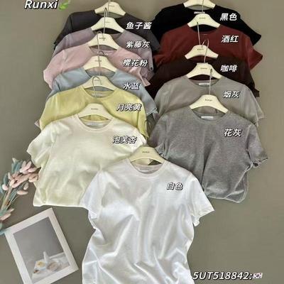 闰熙春夏新款定制棉短袖T恤8842