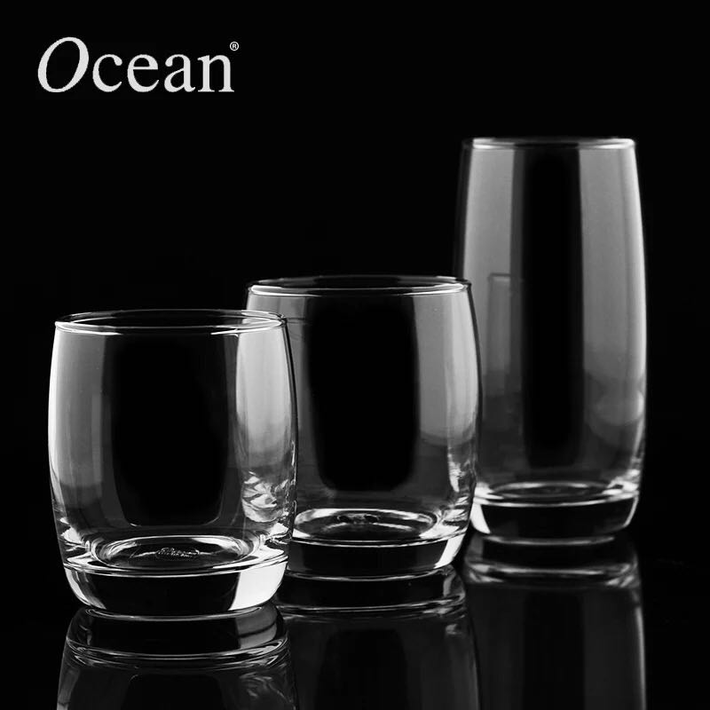热卖泰国海洋Ocean威士忌进口耐高温玻璃杯水杯无铅啤酒杯6个包邮