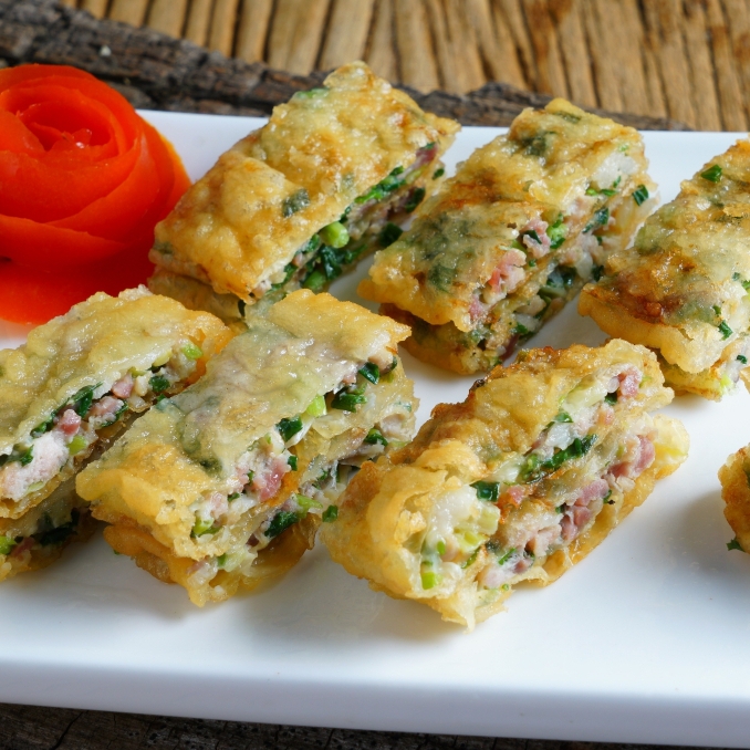 正德和葱花肉丽水山耕乡厨包美食