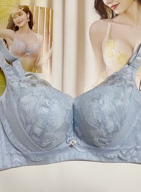 奥维丝丽正品无钢圈厚款小胸平胸文胸聚拢上托显大收收副乳28021