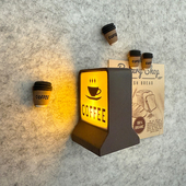 1个coffee咖啡灯图钉氛围感装 饰按钉软木板毛毡板照片墙复古钉子