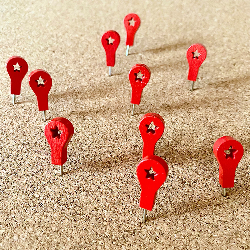 30个创意地图标注星标照片墙装饰