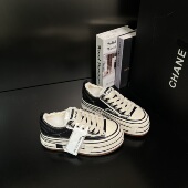 厚底增高透气帆布鞋 圆头系带流浪者舒适百搭休闲鞋 女2026春季 新款