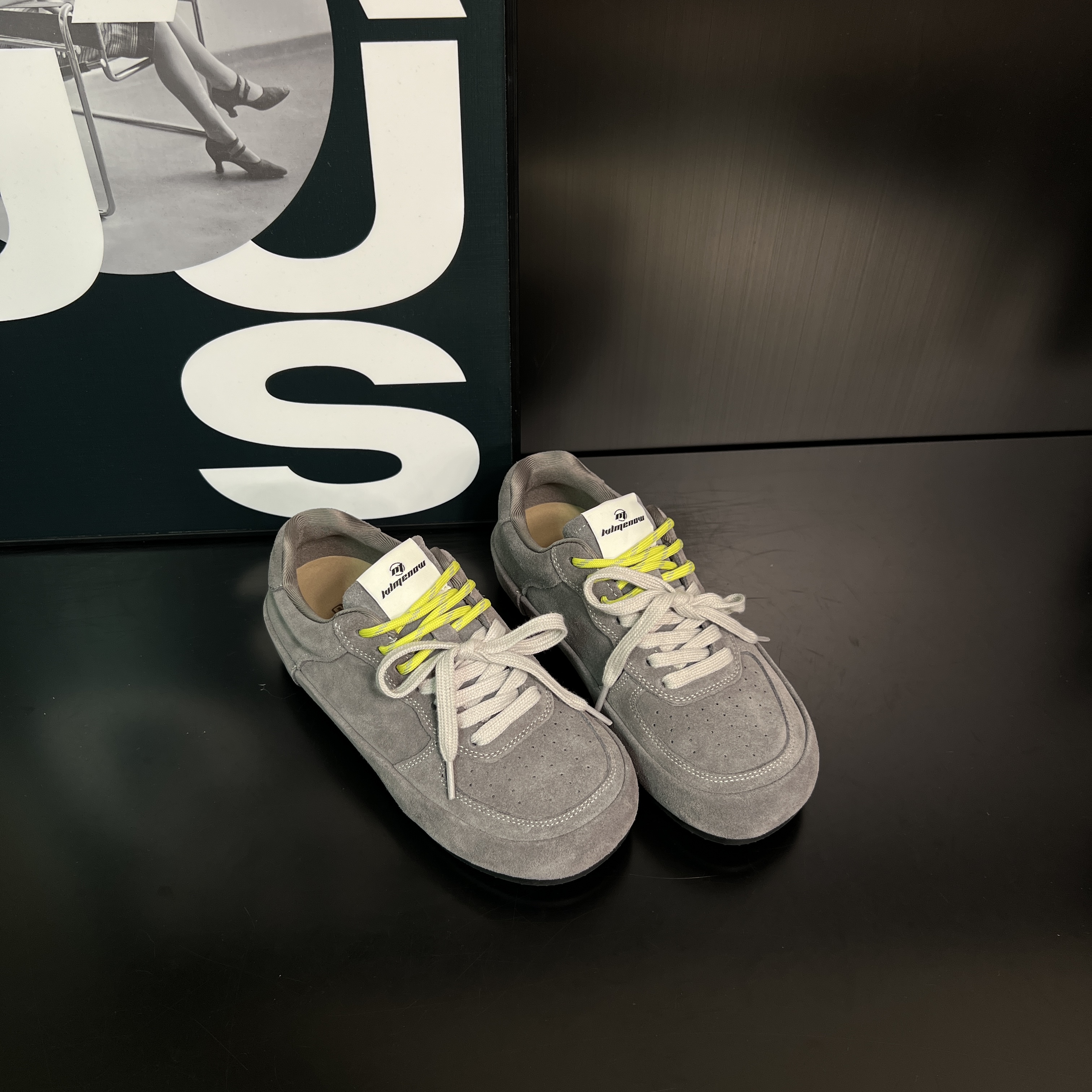 2025秋季新款真皮复古德训鞋女平底百搭阿甘鞋软底休闲运动勃肯鞋