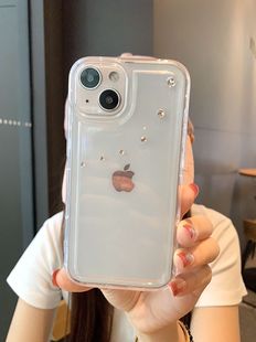 镶钻轻奢 plus高级感全包边时尚 奢华水钻适用iPhone15promax苹果14手机壳闪钻13透明12女神款 11新款