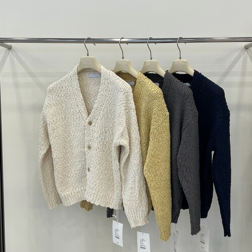 极简主义男装26ss秋季小众设计师品牌V领针织开衫大码男宽松外搭