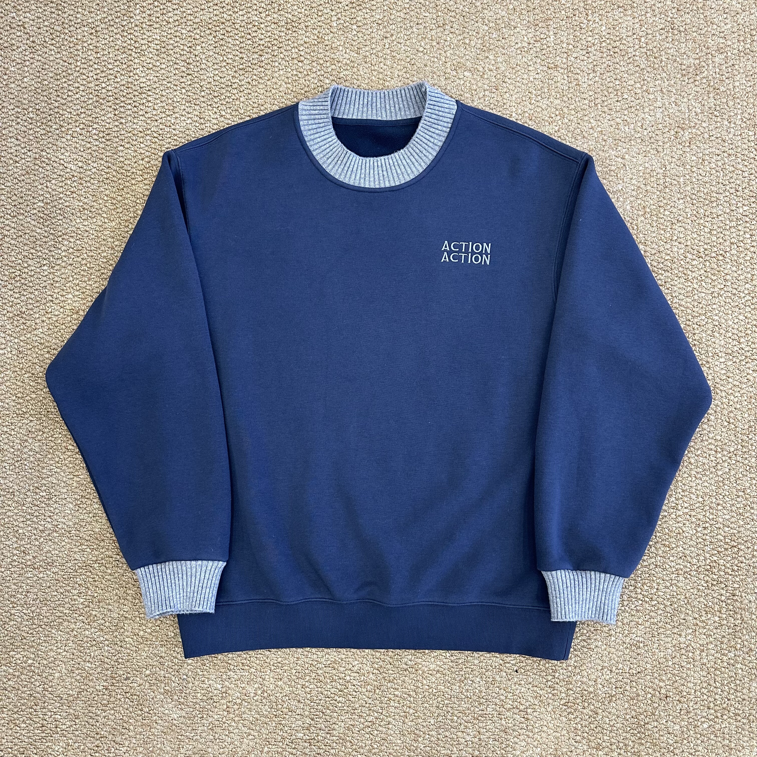 美式重磅GEWAGEMA25秋冬新款原创小众国潮卫衣重工上衣男大码宽松