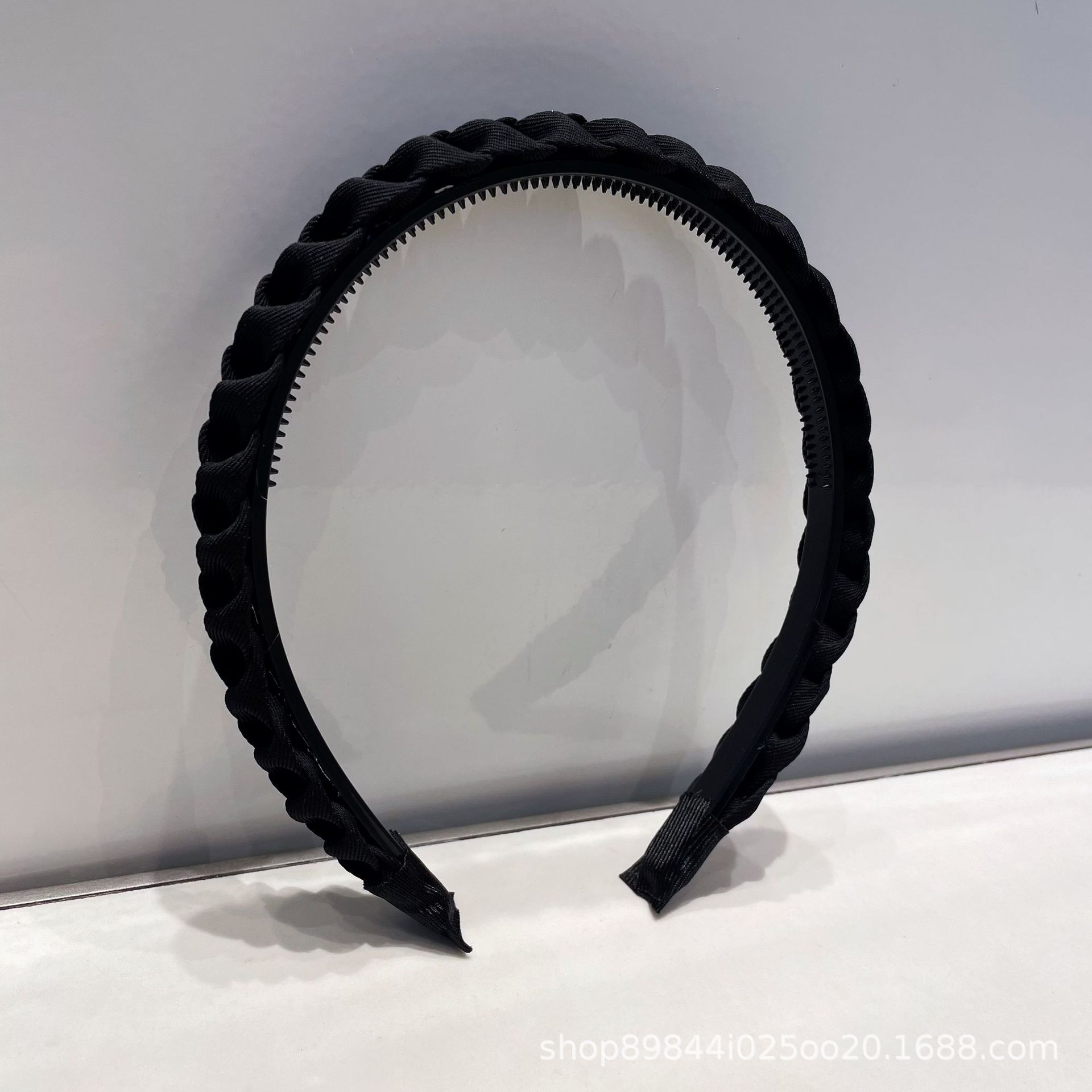 麻花发箍女编织带齿防滑头箍发卡简约基础韩国发窟外出百搭高颅顶