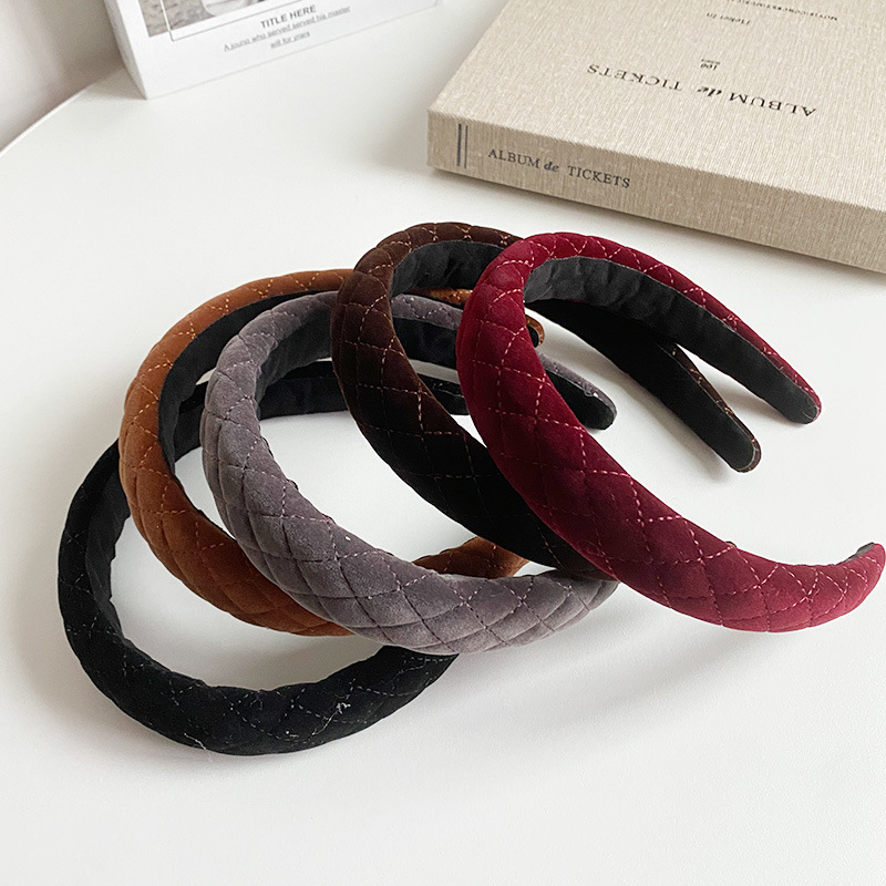 百搭丝绒发箍甜美发饰质感in风头箍森系高颅顶品质头饰发卡发带