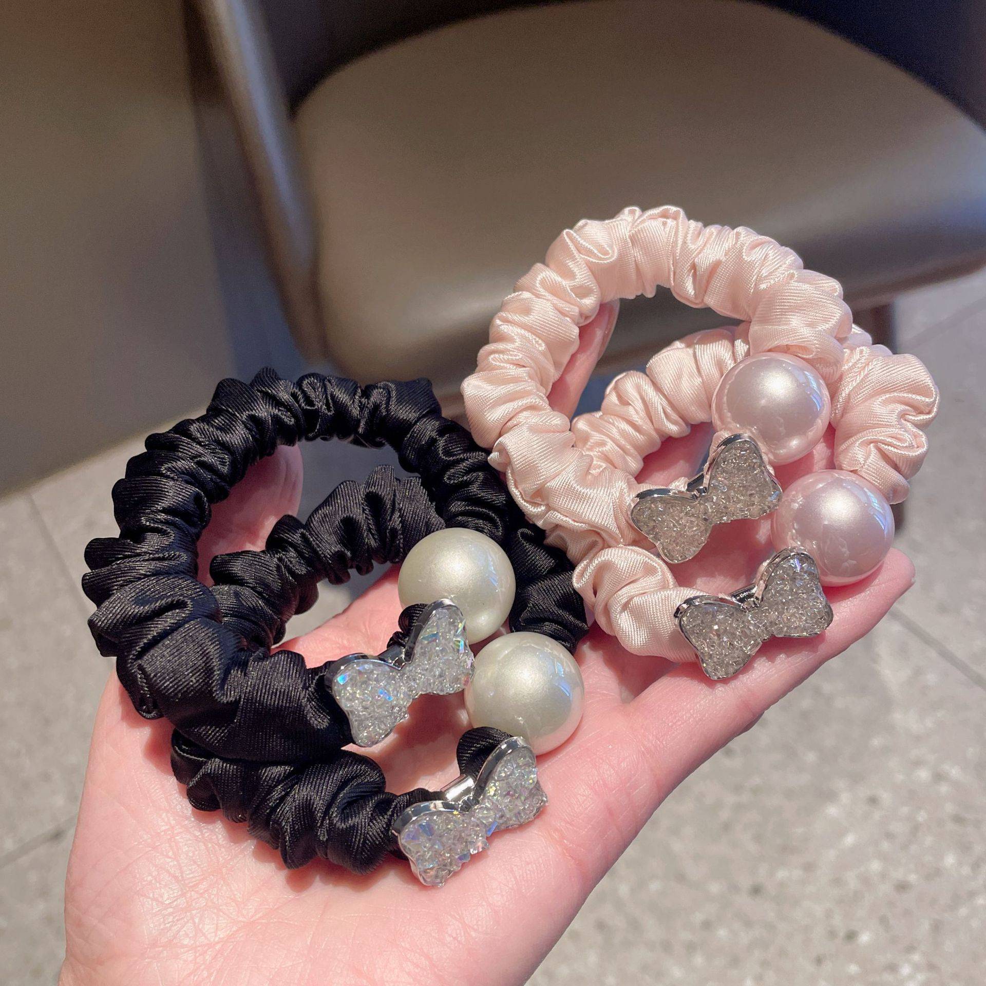 早品小清新高级感水晶结珍珠小肠