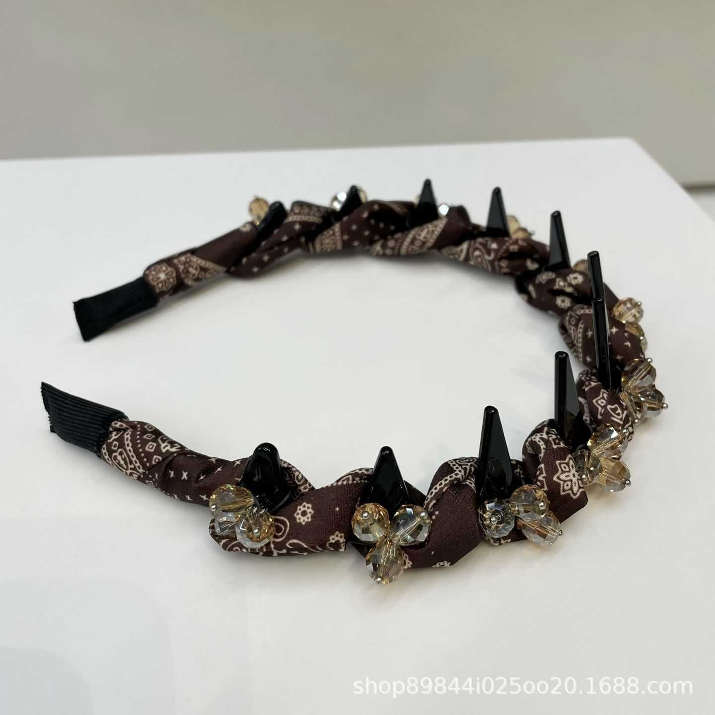 波西米亚复古风水晶珠发箍女