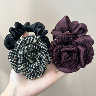 新款立体多层布艺小香风山发饰