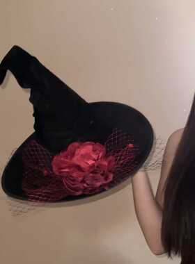 漂亮女巫万圣节主角结飘带女巫帽