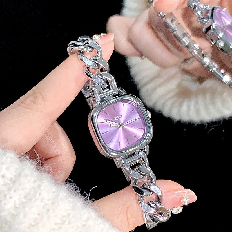 正港手表女士初高中学生手链小方表高颜值轻奢时尚简约女生石英表