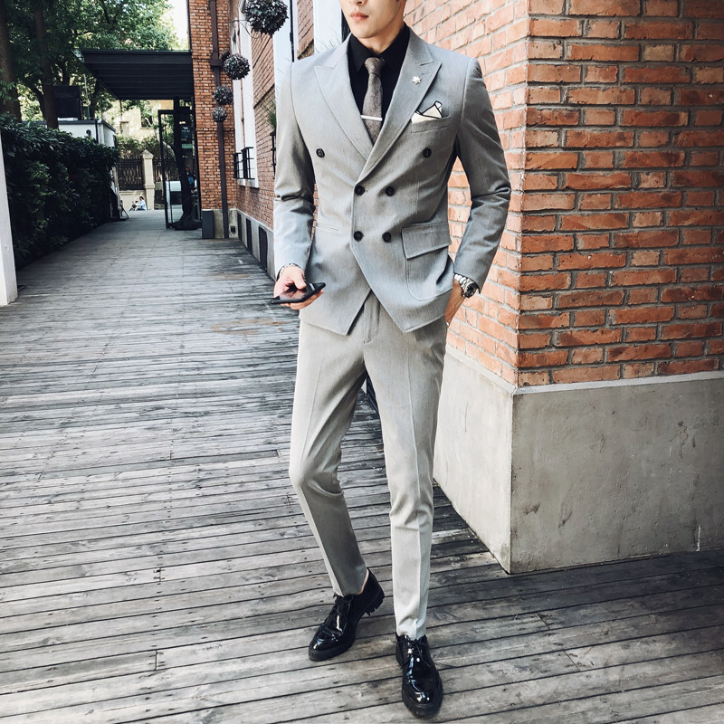 2025秋冬新款英伦风男士休闲西裤男式修身休闲裤A407-K227-P75,男装西裤,电商A407
