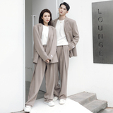 ins轻熟男情侣宽松西服女西装黑XZ268-P230单西控198-两件套控298，男装西服套装，电商A407