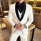 男士结婚礼服单排青果领西服修身新郎伴郎服单西A407/XZ340/P145，男装西服，电商A407
