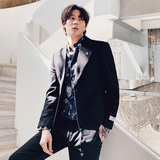2025秋冬新款男士单排纯色休闲西装新伴郎西可配套装XZ273/P160绿，男装西服套装，电商A407