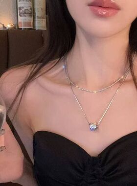 百搭锁骨轻奢小众红颈链链网精致