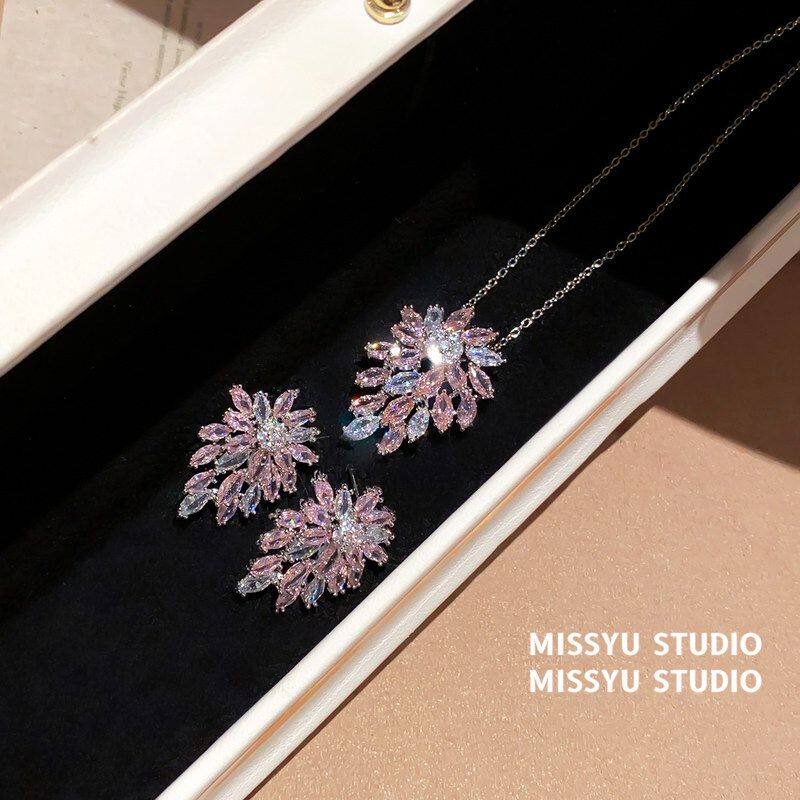 风韩系高级感少女锆石小众花朵