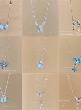 蝴蝶设计感钢百搭ins高级感颈链