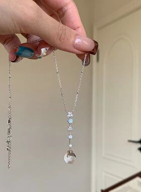 女轻链小众百搭吊坠高级感设计