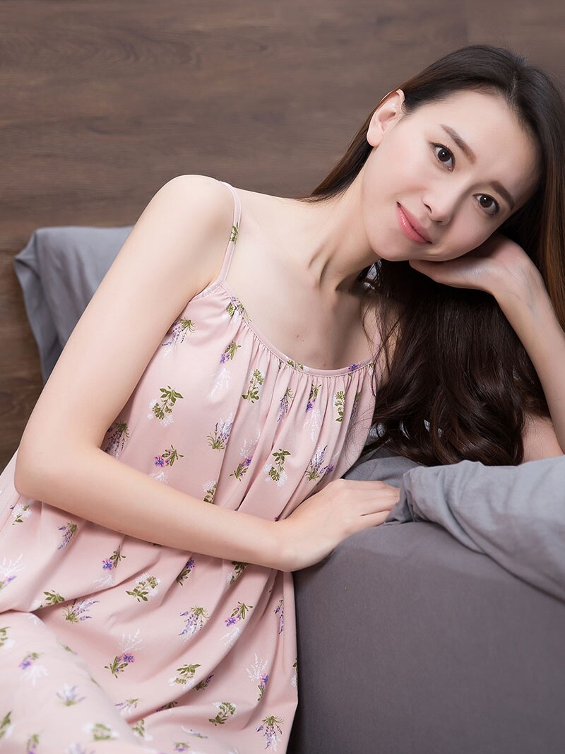 TOP QUACK COTTON WOMENS SUSPENDER NIGHTDRESS FLORAL NIGHTDRESS SUMMER THIN SECTION HOME SKIRT LARGE SIZE FAT SISTER MID SKIRT