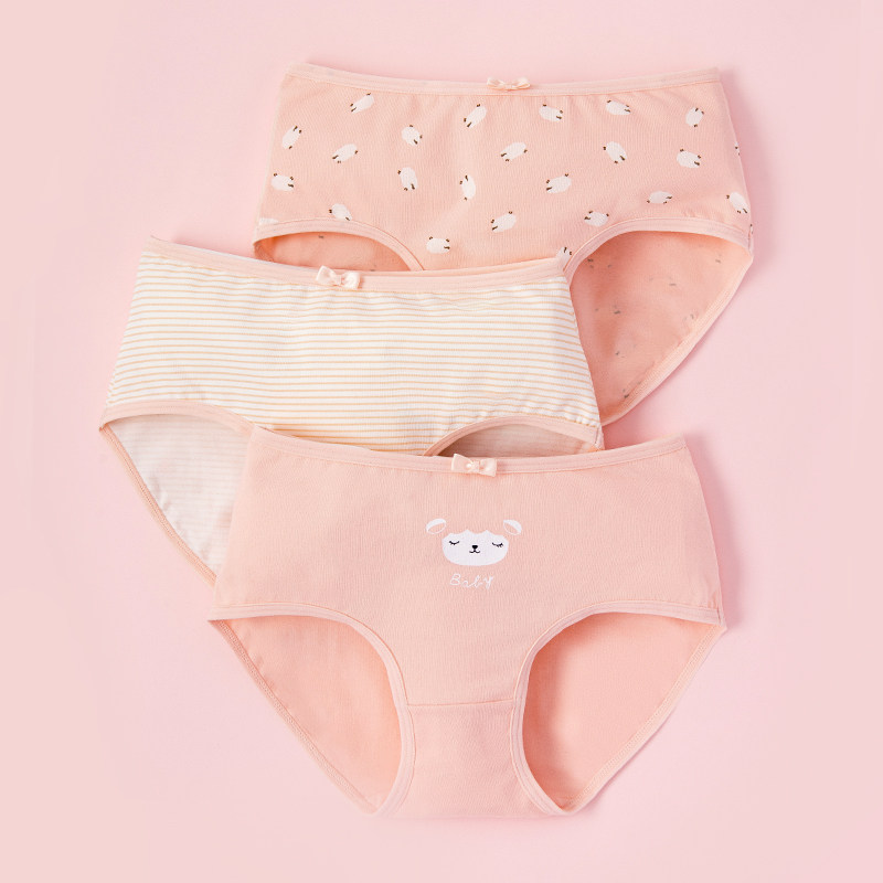 3条顶呱呱女宝内裤女童纯棉短裤精梳棉三角裤儿童不夹PP女孩裤头,童装/婴儿装/亲子装,内裤,淘宝优惠券,粉丝福利购,淘宝优惠卷