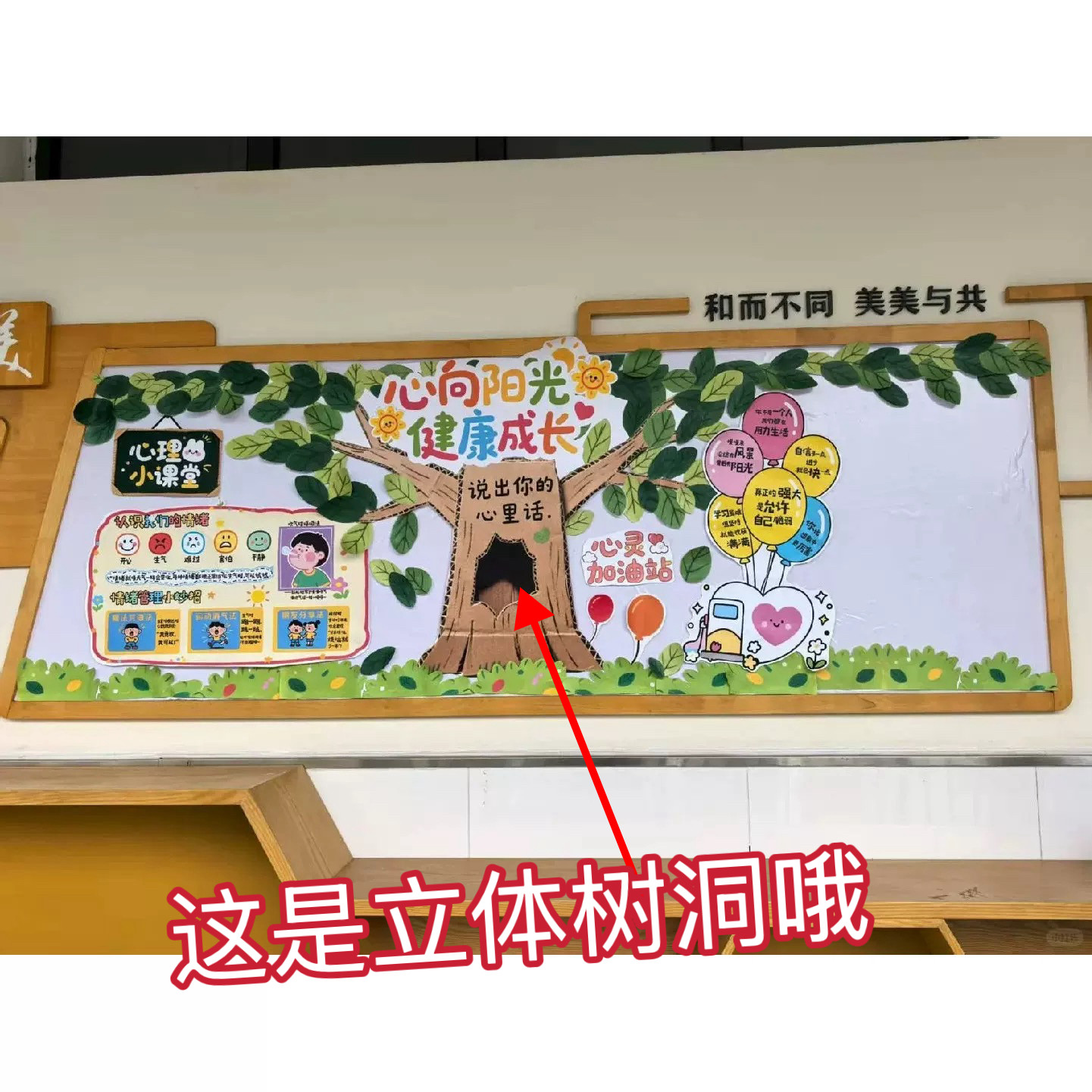 心向阳光健康成长心理健康黑板报墙贴环创小学教室布置班级文化墙图片