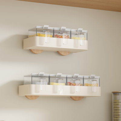 调料收纳盒套装家用厨房盐罐调味料罐组合置物架高端新款一体多格