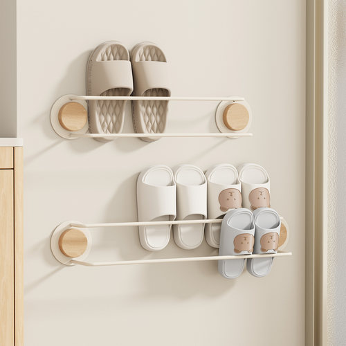 浴室拖鞋架卫生间拖鞋沥水挂架门后鞋子收纳神器免打孔壁挂置物架