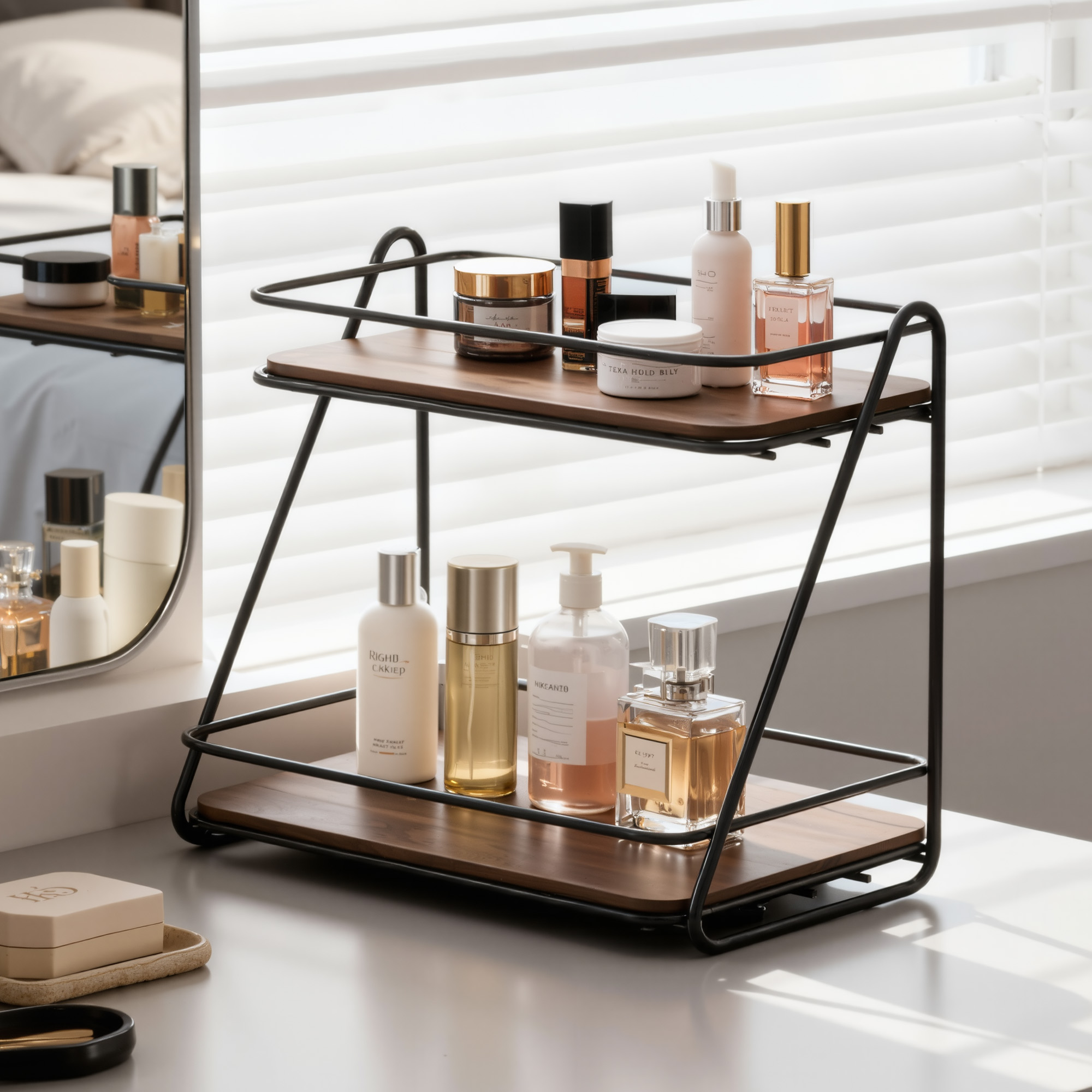高级感化妆品置物架桌面收纳