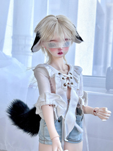 bjd娃用兽配发箍/头饰 羊耳朵猫猫狐狸耳垂耳发箍四六分/三分/mdd