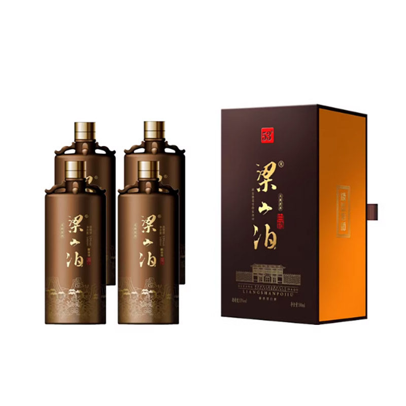 梁山泊柔雅酱香型53度500ml/瓶*4瓶