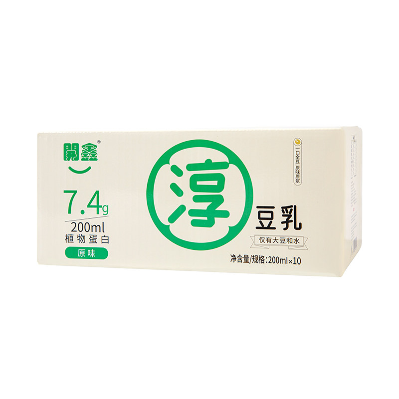 开鑫淳豆乳原味200ml*10盒/箱