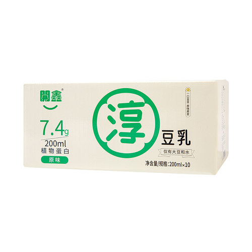 开鑫淳豆乳原味200ml*10盒/箱