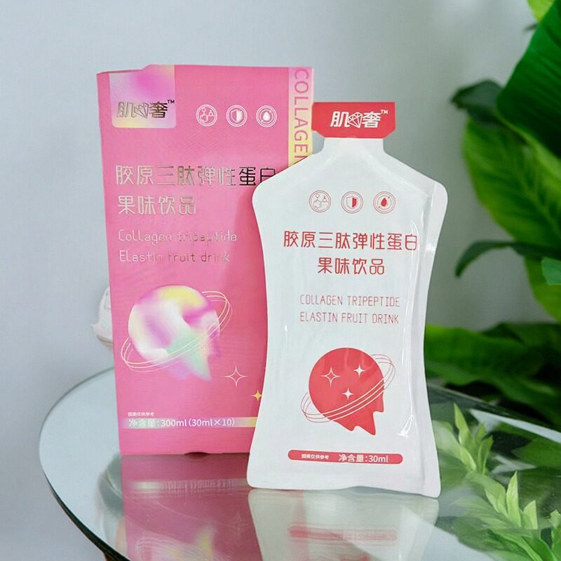 肌奢胶原三肽弹性蛋白果味饮品300ml(30ml*10)买三送一