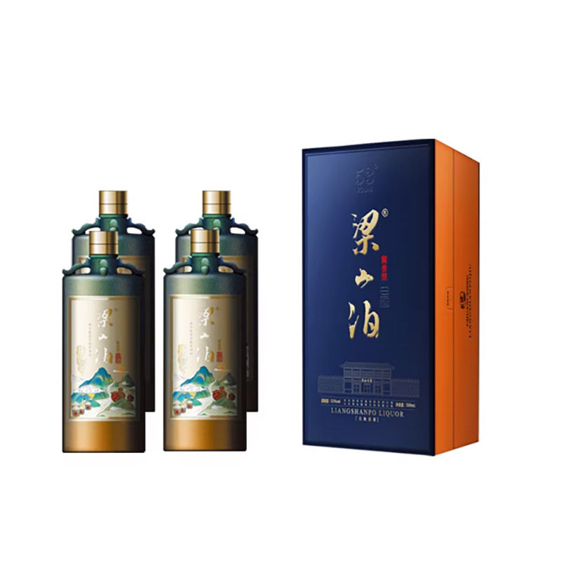 梁山泊柔和酱香53度500ml/瓶*4瓶