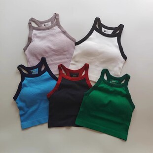 固定一体式 瑜伽服外穿 工字运动瑜伽背心女速干健身文胸跑步无袖