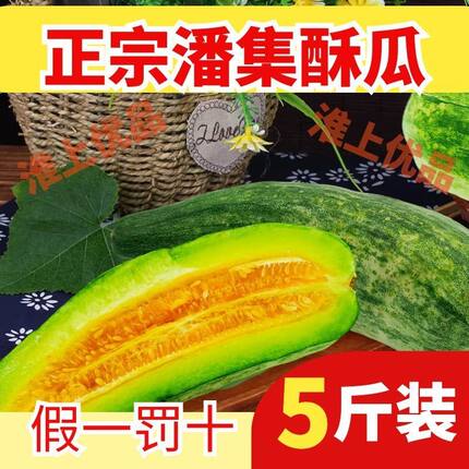 安徽淮南特产潘集酥瓜苏瓜羊角蜜羊角酥香瓜甜瓜新鲜采摘代楼戴楼