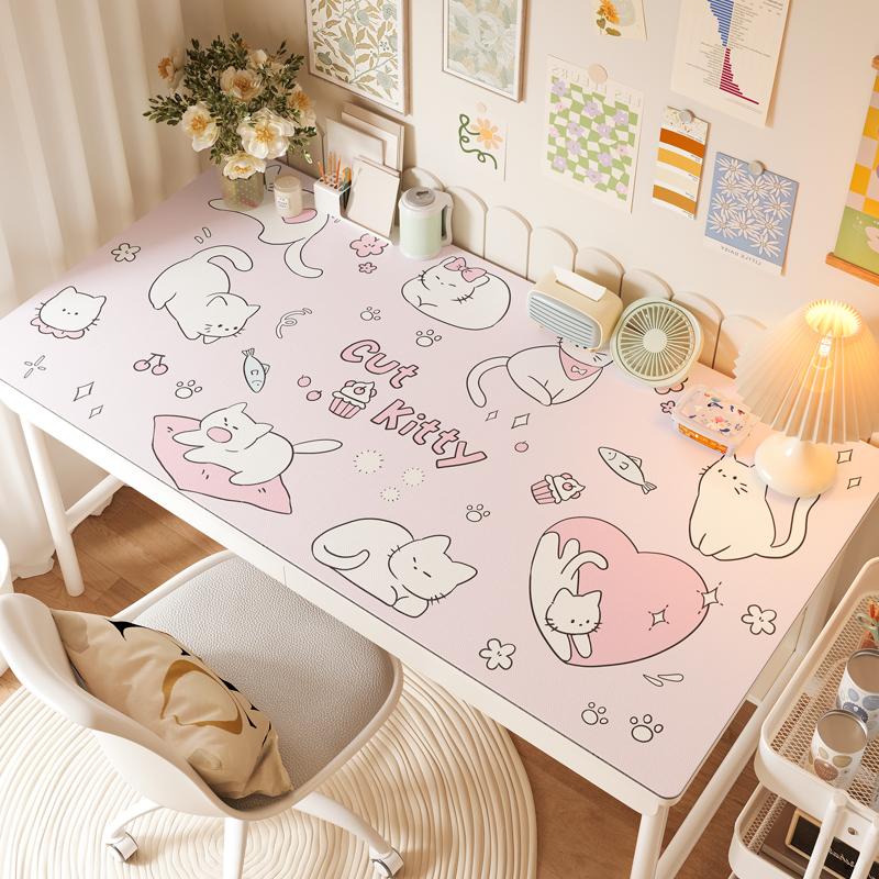 卡通书桌垫子防水可擦洗可裁剪书桌垫书桌垫儿童学习专用硅胶桌垫