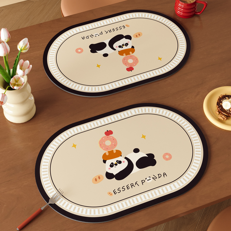 卡通桌面保护垫可爱吃饭西餐垫台面餐桌餐盘碗隔热耐高温防水防油